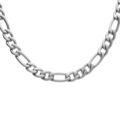 Chaine sur Artemare : Collier en acier satin&eacute; 1+3 5mm - 55cm