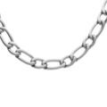 Chaine sur Artemare : Collier en acier satin&eacute; 1+1 6mm - 50cm