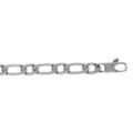 Chaine sur Artemare : Bracelet en acier satin&eacute; 1+1 6mm - 21cm