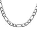 Chaine sur Artemare : Collier en acier satin&eacute; 1+3 6mm - 50cm