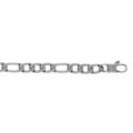 Chaine sur Artemare : Bracelet en acier satin&eacute; 1+3 6mm - 21cm