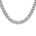 Chaine sur Artemare : Collier en acier satin&eacute; maille gourmette 6mm - 50cm