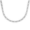 Chaine sur Artemare : Collier en acier satin&eacute; 1+1 7mm - 55cm