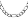 Collier en acier satin&eacute; 1+3 7mm - 50cm