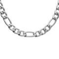 Collier en acier satin&eacute; 1+3 7mm - 55cm