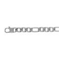 Chaine sur Artemare : Bracelet en acier satin&eacute; 1+3 7mm - 21cm