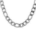 Chaine sur Artemare : Collier en acier satin&eacute; 1+3 9mm - 50cm