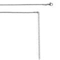 Collier en acier sautoir ou cha&icirc;ne de ventre maille corde - 65.5+20.5cm Artemare