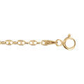 Chaine sur Artemare : Bracelet en vermeil maille petit grain de caf&eacute; - 18cm