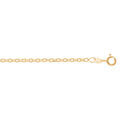 Chaine sur Artemare : Cha&icirc;ne en vermeil maille for&ccedil;at 2.5mm - 45cm