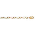 Chaine sur Artemare : Bracelet en vermeil maille 1+1 3mm - 18cm