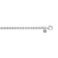 Bracelet en argent rhodi&eacute; avec oxydes blancs sertis tennis 3mm - 16+3cm Artemare