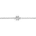 Bracelet en acier solitaire oxyde blanc 4mm - 16+3cm Artemare