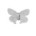 Bague en acier motif papillon - r&eacute;glable