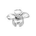 Bagues sur Artemare : Bague r&eacute;glable en acier motif fleur