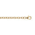 Chaine sur Artemare : Bracelet en vermeil maille for&ccedil;at -19cm r&eacute;glable