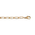 Chaine sur Artemare : Cha&icirc;ne en vermeil maille cheval 4mm - 50cm