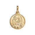 Pendentifs sur Artemare : Pendentif en vermeil m&eacute;daille vierge 14mm