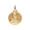 Pendentifs sur Artemare : Pendentif en vermeil vierge et l'enfant 16mm