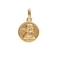 Pendentif en vermeil m&eacute;daille Ange 12mm Artemare