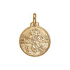 Pendentif en vermeil m&eacute;daille saint-Christophe 16mm