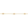 Bracelet en argent dor&eacute; boules paillet&eacute;e -18cm Artemare