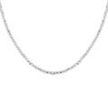Collier en argent boules diamant&eacute;es - 38+5cm