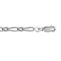 Chaine sur Artemare : Cha&icirc;ne en argent rhodi&eacute; 1+1 3mm - 60cm