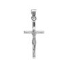 Pendentif en argent rhodi&eacute; J&eacute;sus Christ sur croix 20mm x 10mm