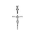 Pendentifs sur Artemare : Pendentif en argent rhodi&eacute; J&eacute;sus Christ sur croix 20mm x 10mm