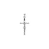 Pendentif en argent rhodi&eacute; J&eacute;sus Christ sur croix 22mm x 12mm