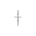 Pendentif en argent rhodi&eacute; J&eacute;sus Christ sur croix 22mm x 12mm Artemare