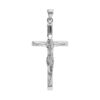 Pendentif en argent rhodi&eacute; J&eacute;sus Christ sur croix 30mm x 15mm