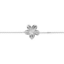 Bracelet en acier fleur 15mm - 16+3cm