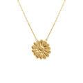 Collier en acier dor&eacute; fleur 16mm - 40+4cm Artemare