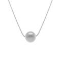 Collier en acier pendentif boule 10mm - 40+5cm