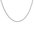 Chaine sur Artemare : Collier en acier maille corde 2mm - 40+5cm