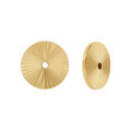 Boucles d'oreille sur Artemare : Cache lobe diamant&eacute; en acier dor&eacute; 6mm (paire)