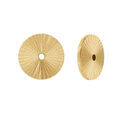 Boucles d'oreille sur Artemare : Cache lobe diamant&eacute; en acier dor&eacute; 7mm (paire)