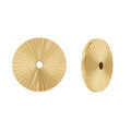 Boucles d'oreille sur Artemare : Cache lobe diamant&eacute; en acier dor&eacute; 8mm (paire)