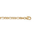 Cha&icirc;ne en vermeil maille hawai 1+2 4mm - 55cm Artemare