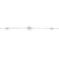 Bracelet en argent rhodi&eacute; boules - 16+3cm