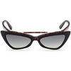 Lunettes de soleil Dsquared DQ0370 DELIA Occhiali da sole, Havana/Vert, 55 mm