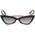 Lunettes sur Grenoble : Lunettes de soleil Dsquared DQ0370 DELIA Occhiali da sole, Havana/Vert, 55 mm