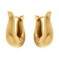 Boucles d'oreille sur Artemare : Boucles d'oreille en acier dor&eacute; articul&eacute;es - 16mm
