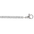 Bracelets sur Artemare : Bracelet en avec acier oxydes blancs sertis - 16+3cm