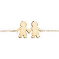 Bracelet en vermeil passive garcon/garcon - 16+3cm