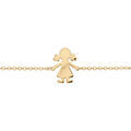 Bracelet en vermeil passive fille 16+3cm Artemare