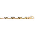 Chaine sur Artemare : Cha&icirc;ne en vermeil maille 1+1 5mm - 55cm