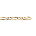Chaine sur Artemare : Bracelet en vermeil 1+2 5mm - 21cm